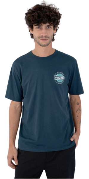 2026 Hurley Mens Filler Short Sleeve Tee HFA25MMTS04306 - Obsidian